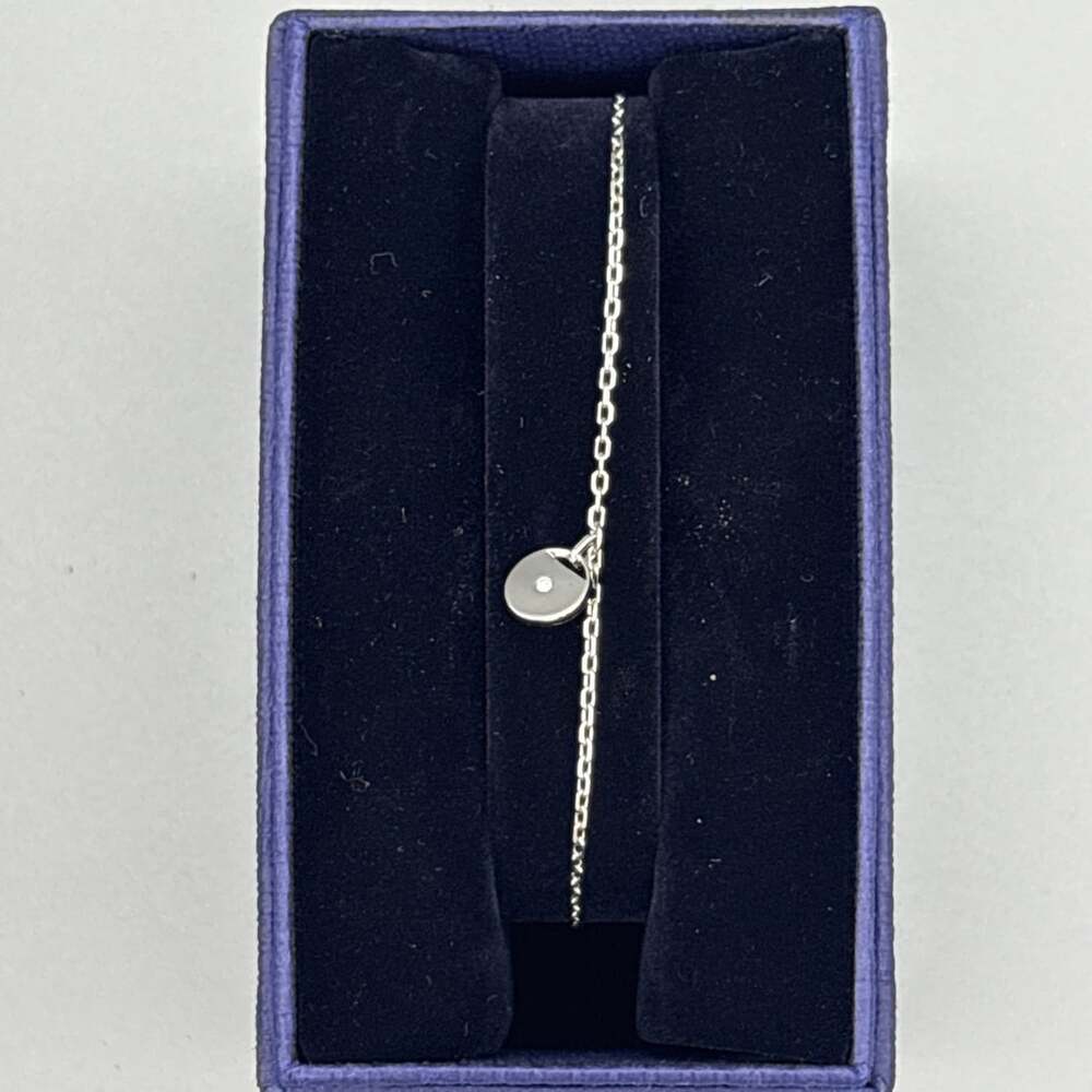 Women's Swarovski Silver Chain Bracelet Size Small New In Box